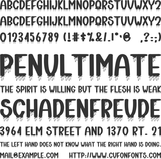 Hello Nightday font preview