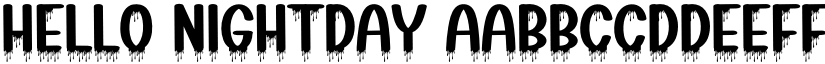 Hello Nightday font