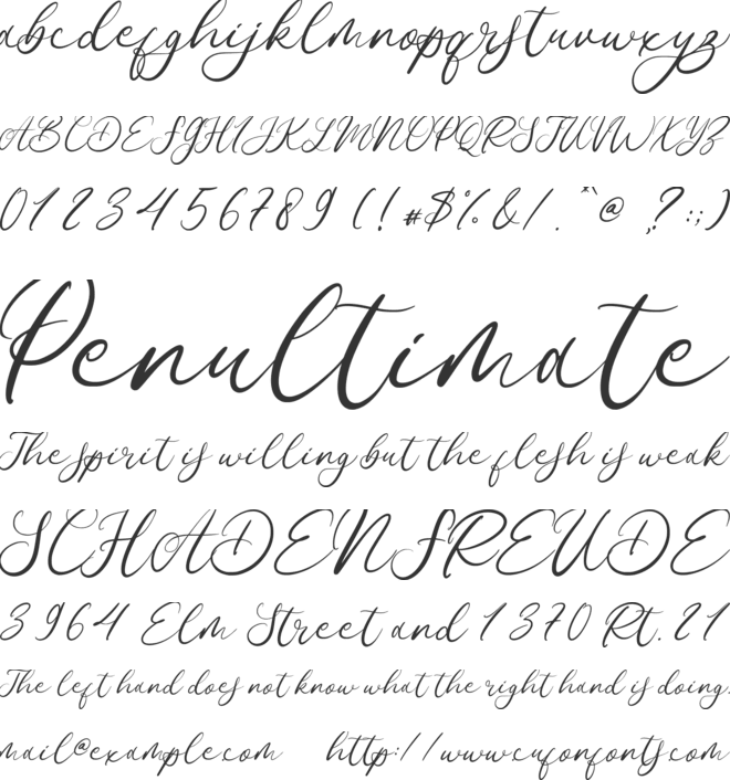 Christmas Quessa font preview