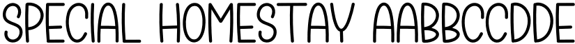 Special Homestay font