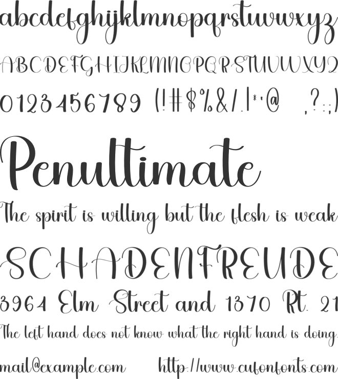 Seasalt font preview