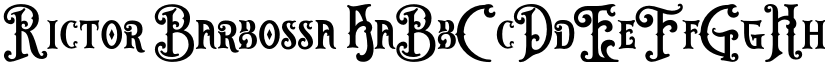 Rictor Barbossa font