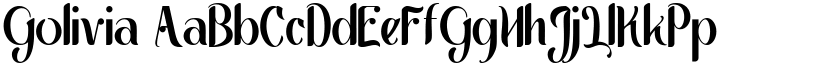 Golivia font