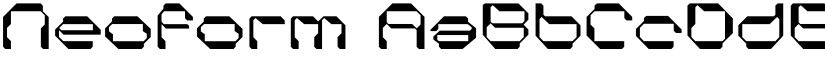Neoform font