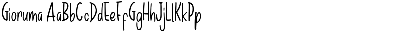 Gioruma font