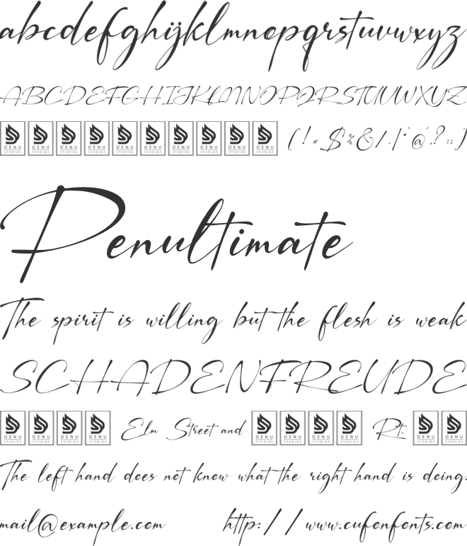 Pustaka Kinandy font preview