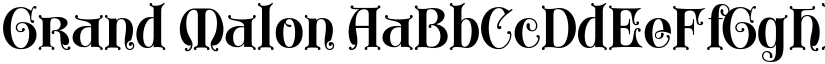 Grand Malon font