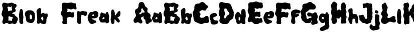 Blob Freak font