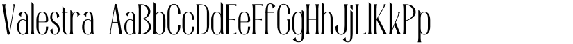 Valestra font