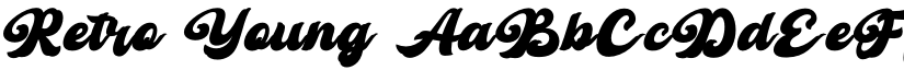 Retro Young font