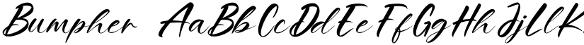 Bumpher font
