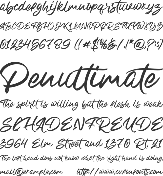 Bright Heritage Solid font preview