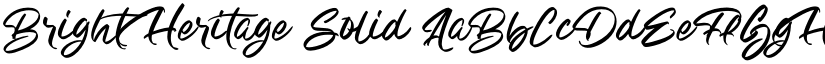 Bright Heritage Solid font