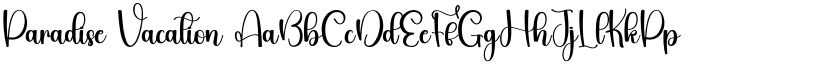 Paradise Vacation font