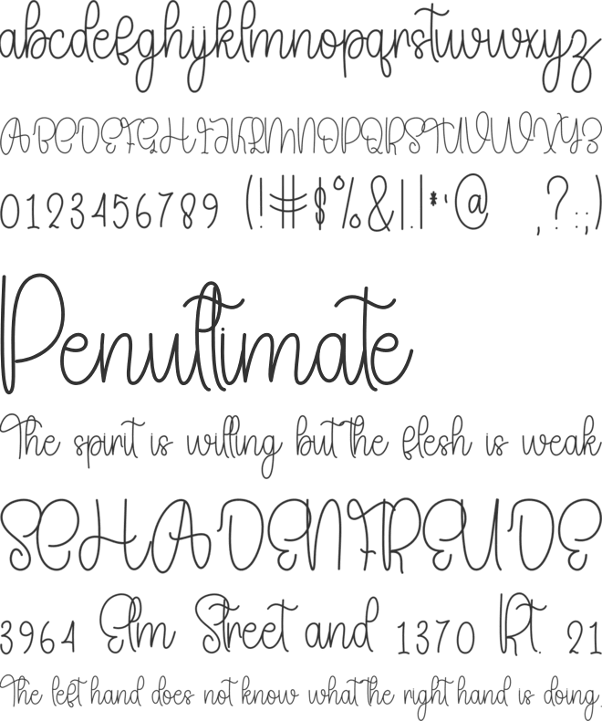 Original Adventure font preview