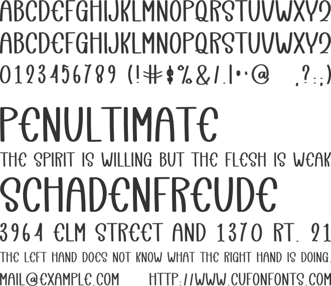 Happines Forever font preview