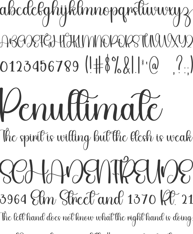 Special Baby font preview