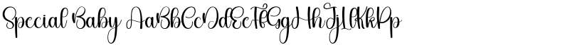 Special Baby font