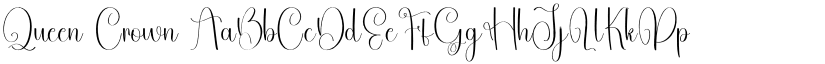 Queen Crown font