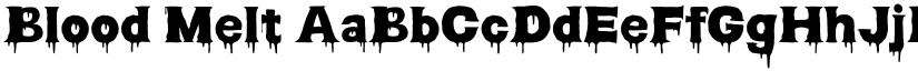 Blood Melt font