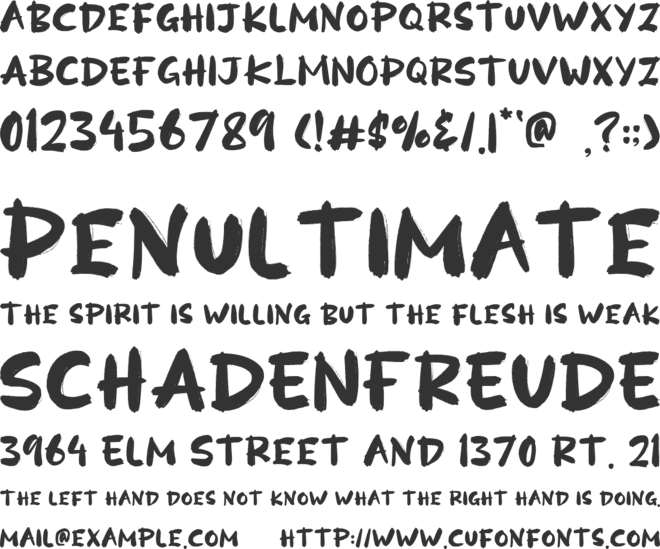 Sadigo Urbane font preview