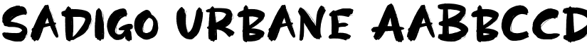 Sadigo Urbane font