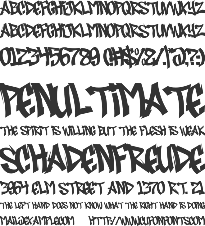 Boordens Street font preview