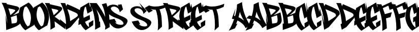 Boordens Street font
