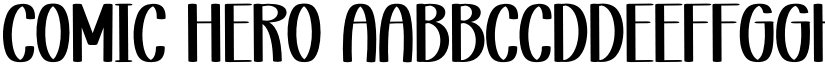 Comic Hero font