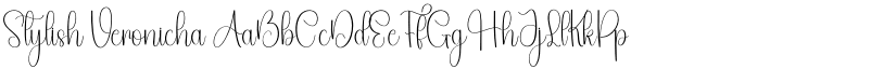 Stylish Veronicha font