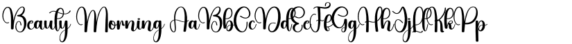 Beauty Morning font
