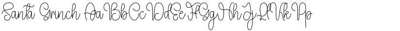 Santa Grinch font