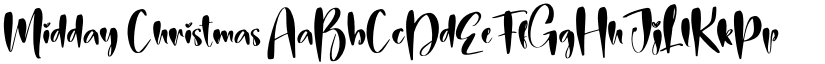 Midday Christmas font
