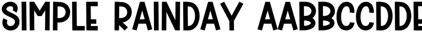 Simple Rainday font