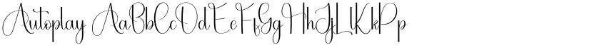 Autoplay font