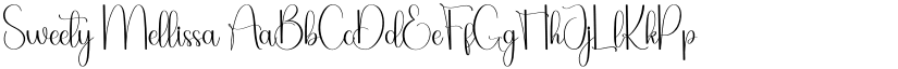 Sweety Mellissa font