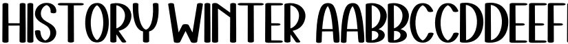 History Winter font