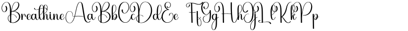Breathine font