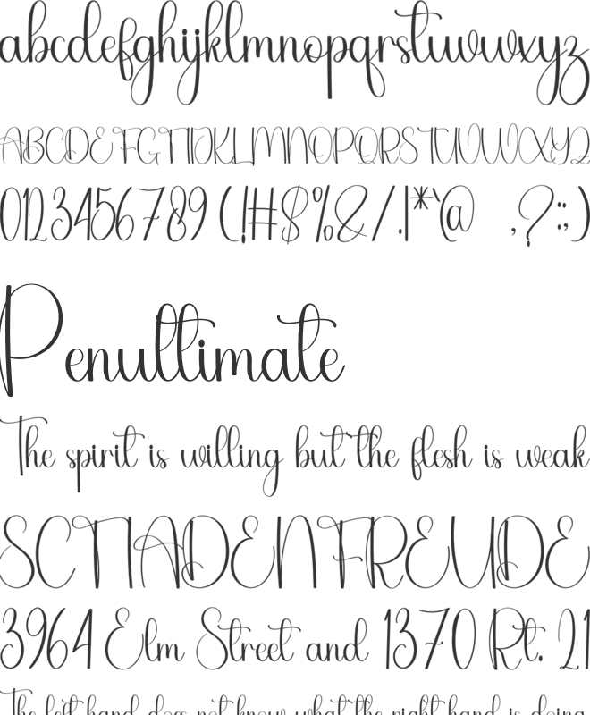 Sparkling Christmas font preview