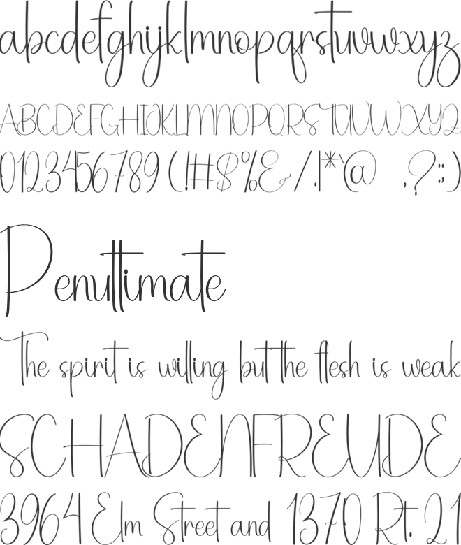Hatton Christmas font preview