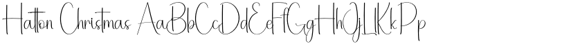 Hatton Christmas font