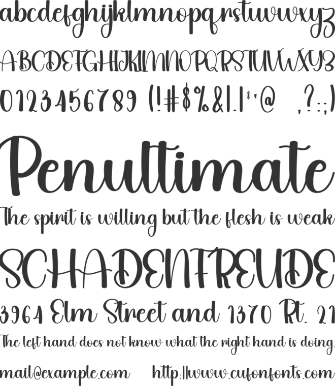 Merciful Christmas font preview