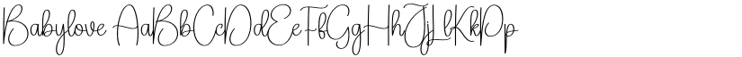 Babylove font