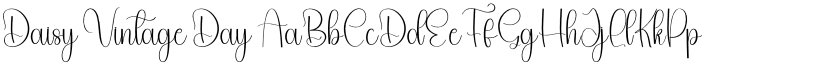Daisy Vintage Day font