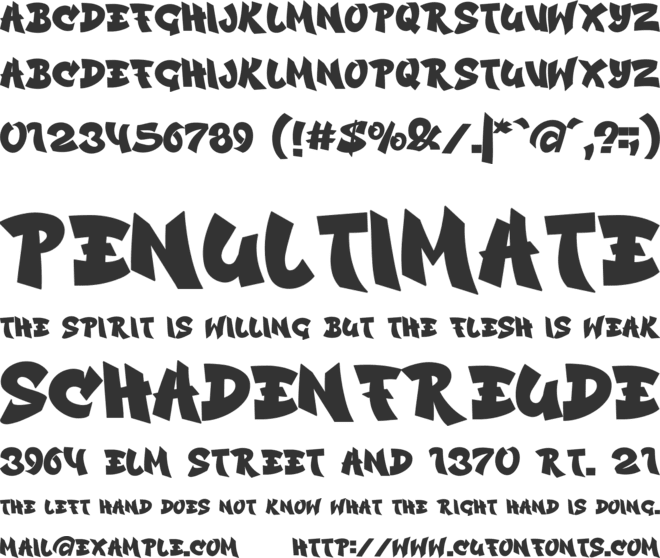 Ruscot font preview