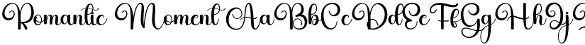 Romantic Moment font