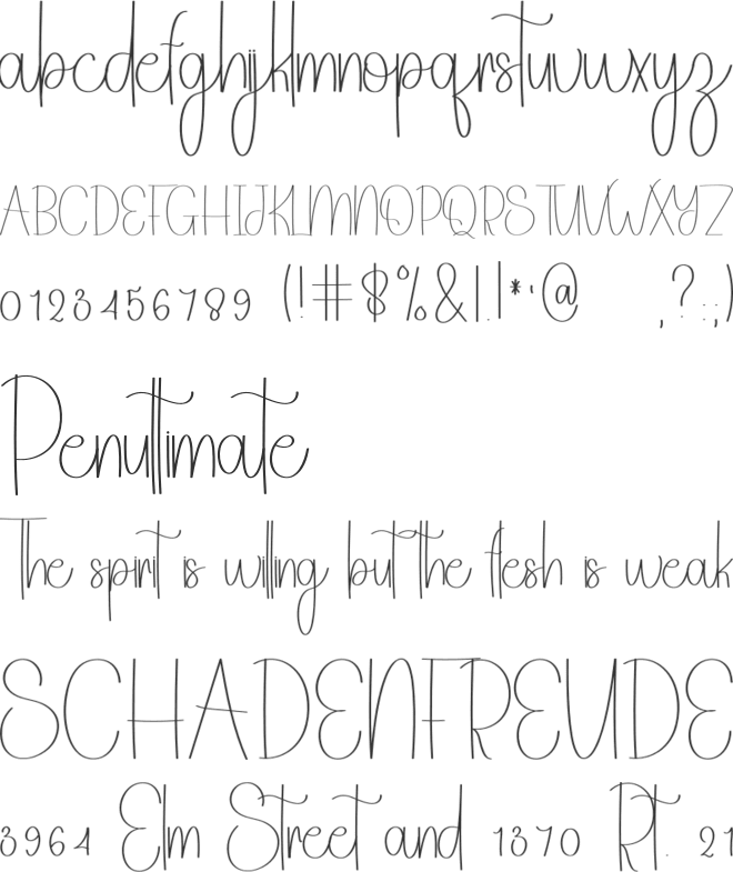 Creative Handwritten font preview