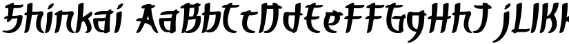 Shinkai font