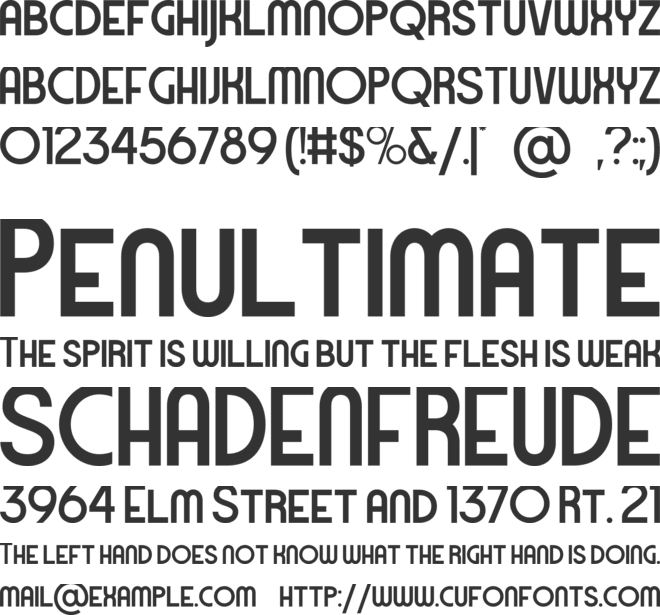 SanDeco font preview