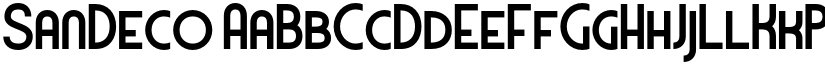 SanDeco font
